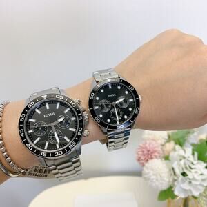 Fossil BQ2753SET His and Hers Multifunction Stainless Steel Watch